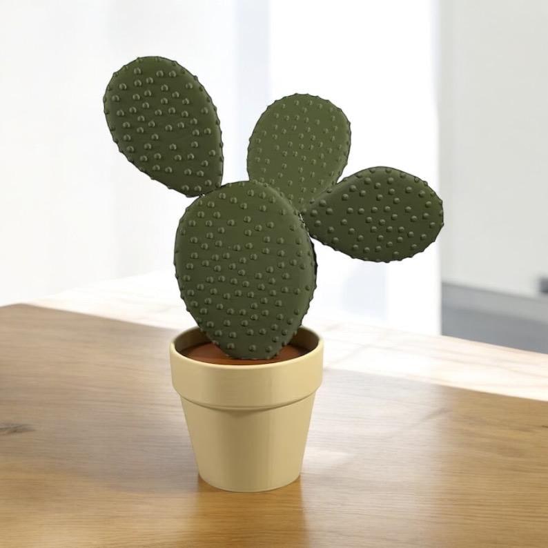 Magnetic Cactus Coaster Set: Quirky Plant Coasters image 3