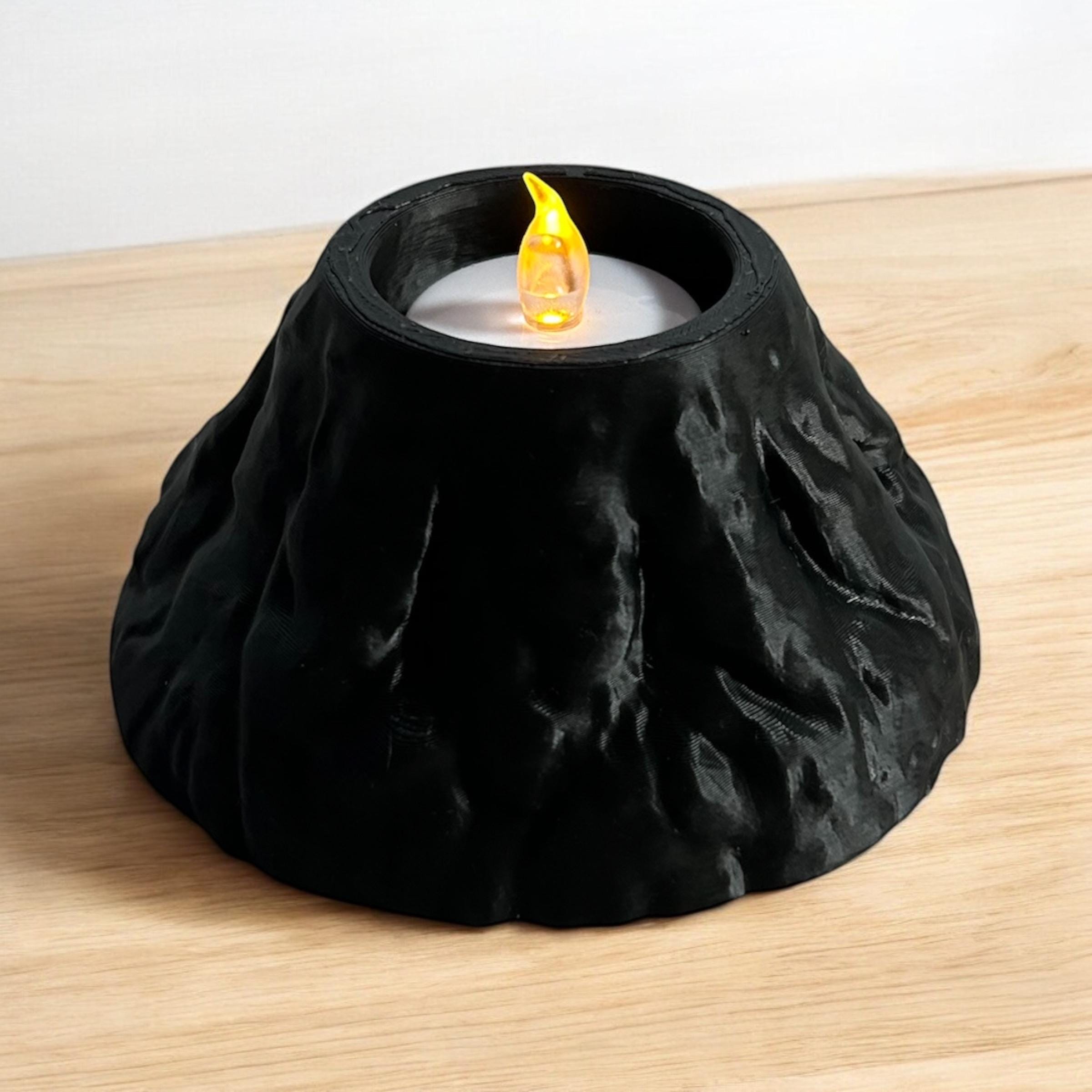 火山ティーライトホルダー：自然からインスピレーションを得た溶岩