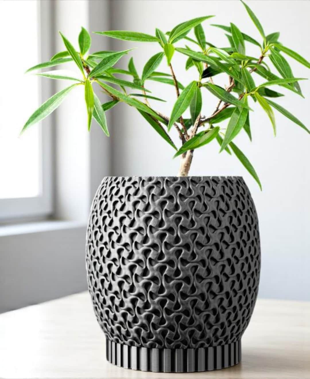 Minimalist Ripple Planter Pot: Modern Wavy Design - Etsy