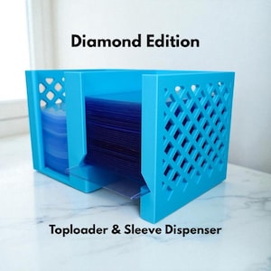 CardCare Lite (Diamond Design) | TCG Sleeve & Toploader Dispenser | Card Organizer
