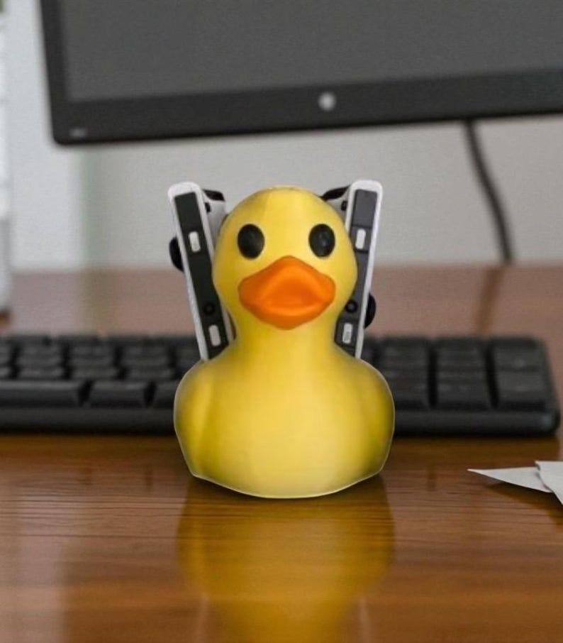 Rubber Duck Joy-Con-hållare | Sött Nintendo Switch-ställ bild 2