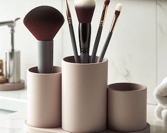 Cosmetic Organizer Tray: Sleek Plastic Vanity Storage