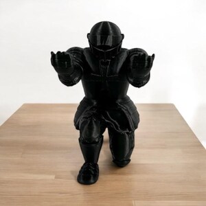 Knight Pen Holder: Medieval Desk Decor, Office Pen Stand image 3