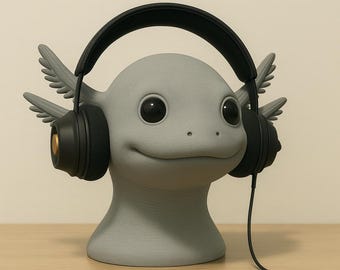 Support pour casque Axolotl | Décoration de bureau de jeu