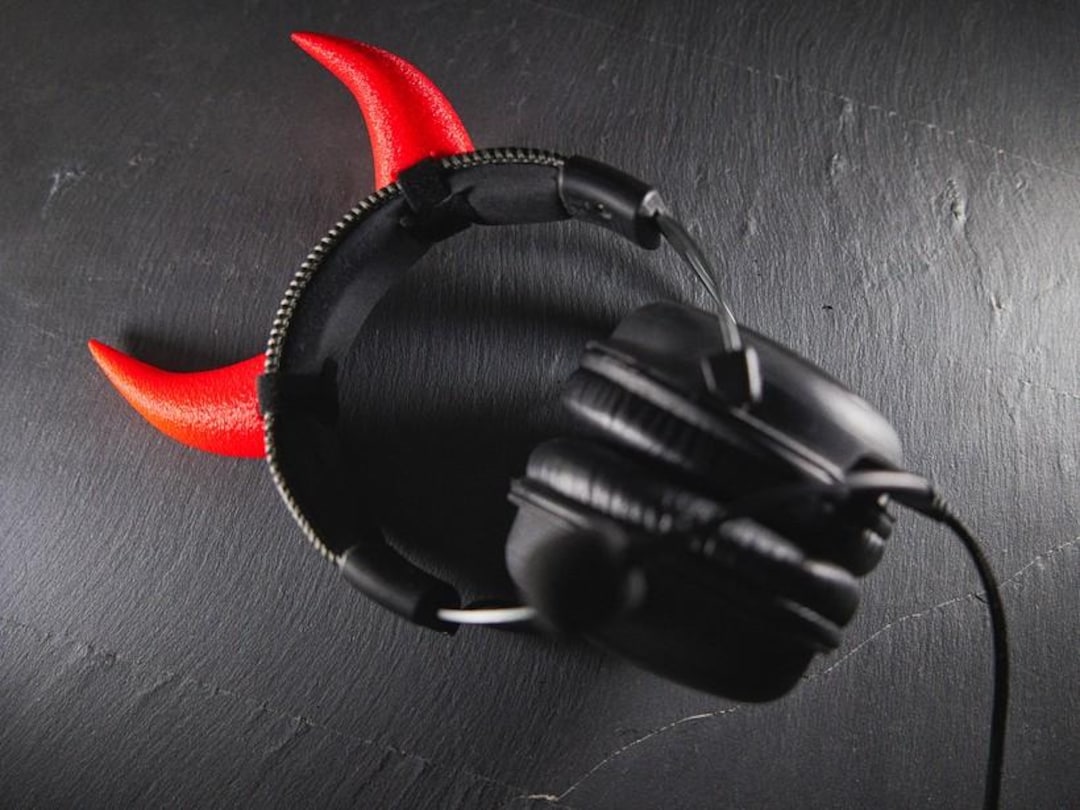 Devil Horn Headset Attachment | Devil Horn Headset Ears, Devil Horn ...