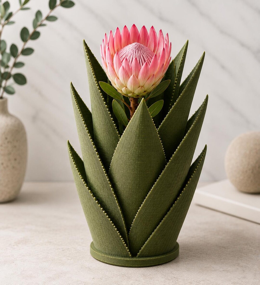 Agave Core Vase | Desert Botanical Home Decor, Sculptural Plant Accent ...