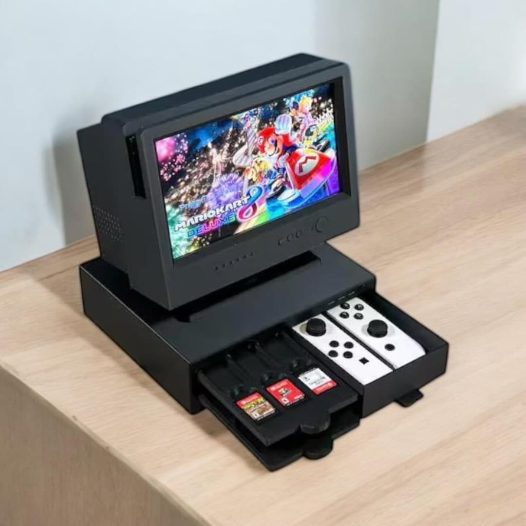 レトロPC風Nintendo Swichスタンド レトロPC風Nintendo Swichスタンド - デジタルものづくり工房