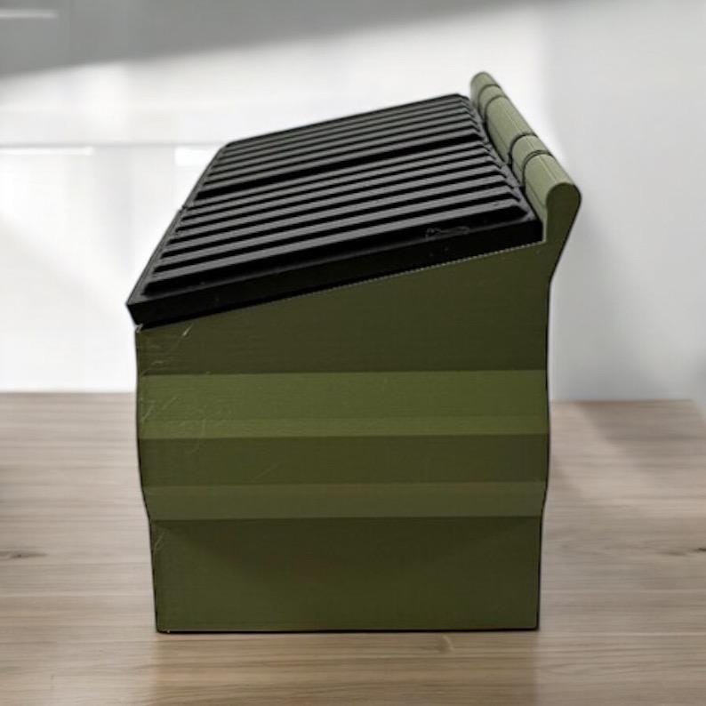 Miniaturowy organizer na biurko w kształcie śmietnika: oryginalny uchwyt na długopisy i ołówki zdjęcie 2