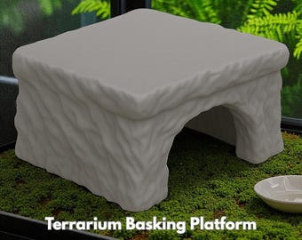 Terrarium Basking Rock | Pet Habitat Basking Platform Decor