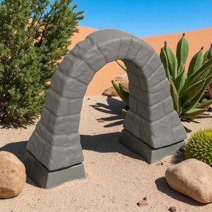Arco de roca para terrario: decoración para reptiles y hábitat de mascotas imagen 3