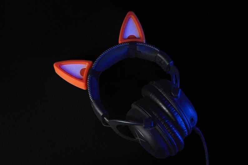 Fox Ears Headphone Attachment: Gaming Headset Accessory