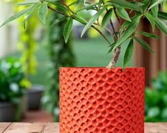 Honeycomb Pattern Planter | Honeycomb Design Flower Pot