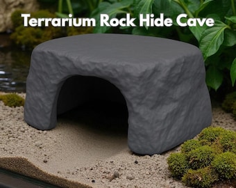 Caverna de Esconderijo em Rocha para Terrários | Decoração para Terrários de Animais