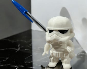 Stormtrooper Pen Holder | Sci-Fi Desk Organizer