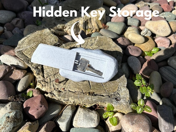 Hidden Key Rock: Outdoor Spare Key Holder - Etsy Canada