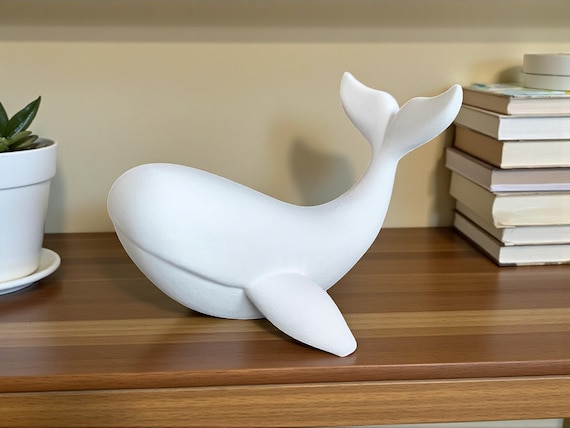 クジラの彫刻 | クジラの棚飾り | 海の動物の置物 - Etsy 日本