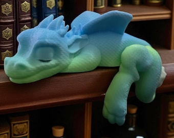 Sleeping Dragon Shelf Sitter | Fantasy Decor Figurine