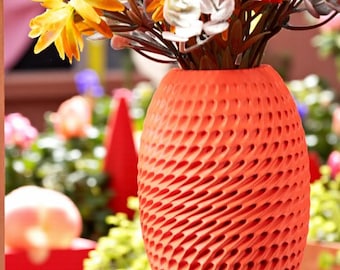 Vaso per fiori con design a spirale: arredamento moderno per la casa