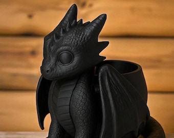 Toothless Dragon Succulent Planter: Whimsical Home Decor