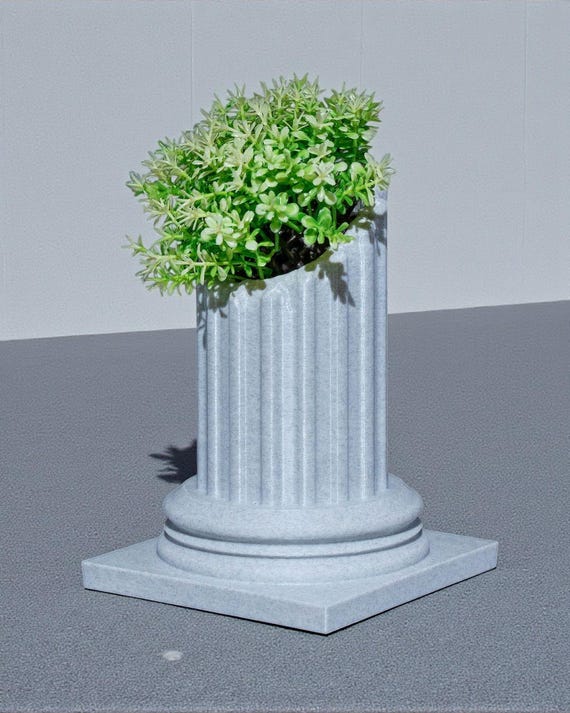 Colosseum Pilosseum Sukkulenten Topf | Römischer Blumenkasten | Schreibtisch Dekor