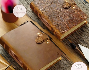 Custom Drawing Book, Leather Sketchbook, Painting Book, Travel Notebook, Birthday Gift, Personalized Journal, Diary, Gift for Daughter