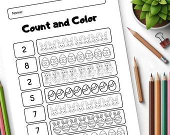 Osteraktivitätspaket - 11-seitiges druckbares Kinder Aktivitätspaket - Sofort-PDF-Download Ostermalseiten Ausmalseiten für Kinder