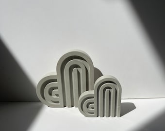 Hartdecor geometrisch cement – modern woonkameraccent