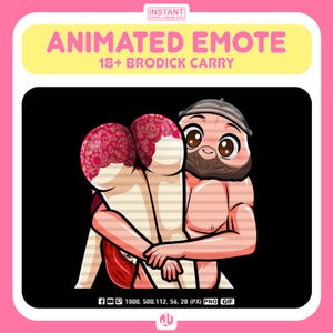 Goofy Carry & Dance Animated Emote | Fun and Flirty GIF for Twitch and Discord