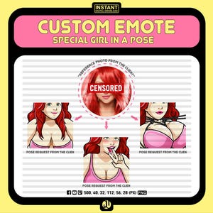 Custom Emote | Cute & Playful PNG for Twitch, Discord and More