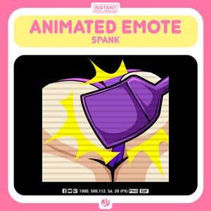 Playful Booty Tap Animated Emote | Fun & Expressive GIF for Twitch and Discord