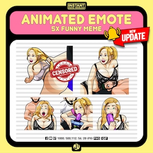 5x Meme Hungry Dance Eggplant Animated Emote | Fun & Flirty GIF for Twitch and Discord | Digital Download