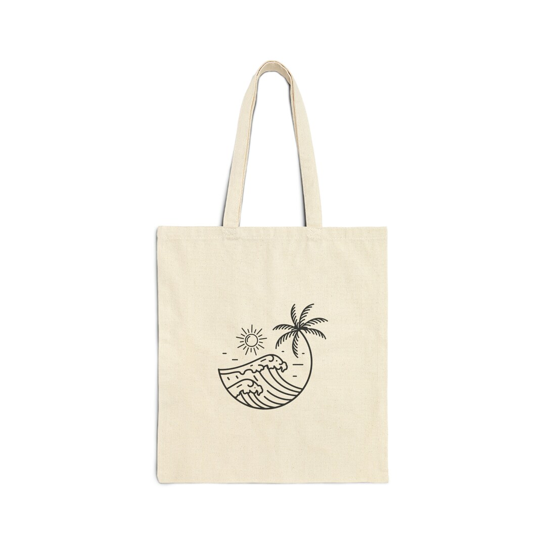 Quilted Beach Bag Tropical Vibes