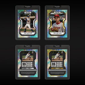 Holographic Baseball Card Canva Template, Create Your Own Customizable ...