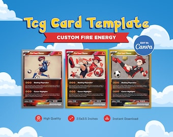 Create Your Trainer Legacy: Customizable Pokemon Trainer Card Template -  300 Dpi Res for Creative Fans - Etsy