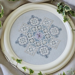 Embroidery PDF Pattern Mandala Spring Lace • Hardanger Tutorial •Elegant Embroidery Pattern • Hardanger Pattern • Needle Art Video Lessons