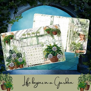 Life begins in a Garden/3er Klappkarte/Sparchallenge/Budgeting/A6 Binder