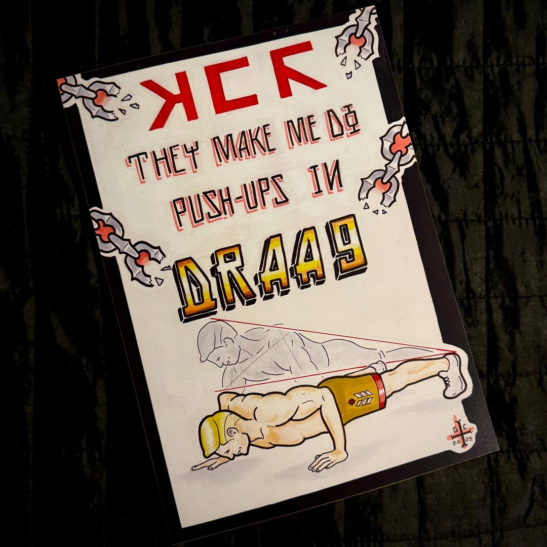 MCR Push-ups in Draag Black Parade Poster Print (A4 200gsm) - Etsy