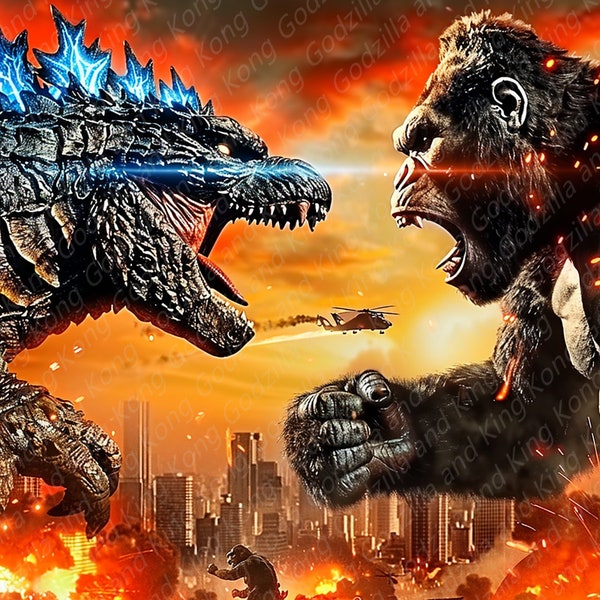 Godzilla X Kong The New Empire Png, Godzilla X Kong 2024 png, Godzilla Movie png, Godzilla Movie 2024 png,300 DPI