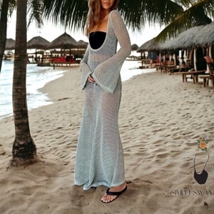 Long Sleeve Bikini Cover-Ups | Beachwear Outfit | Swimwear