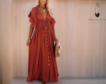 Oversize Cover-Up Dress | Stylish Beachwear | Boho Maxi Dress