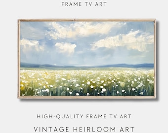 Wildflower Meadow Frame TV Art: Spring Summer Landscape (Digital Download)