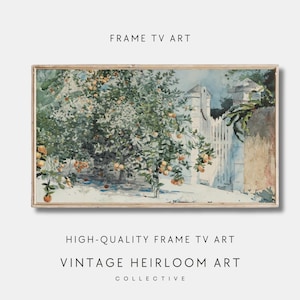 Samsung Frame Tv Art | Summer Frame Tv Art | Vintage Landscape Painting | Summer Art For Frame Tv Art | Digital Tv Art | Frame TV Decor