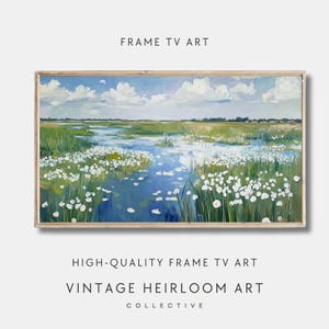 Impressionist Frame Tv Art | Wildflower Frame TV Art | Landscape Digital Download | Samsung Frame TV Art | Spring Summer Frame TV Art