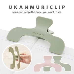Sun-Star Stationery Japan UKANMURI CLIP, open and keeps the pages you want to see