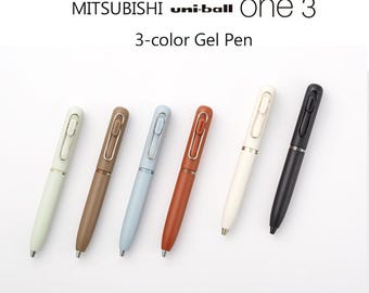 Mitsubishi Uni-ball One 3, 3-color Gel Pen