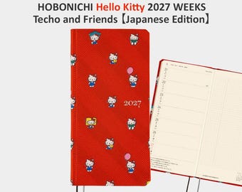 HOBONICHI WEEKS 2027: Hello Kitty Friends with my Techo Hardcover Book, Japanese Edition