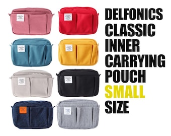 Delfonics classic inner carrying  pouch small size, 10 pockets, stationery pouch, utility pouch, cosmetic bag, A6 size [Free Shipping]