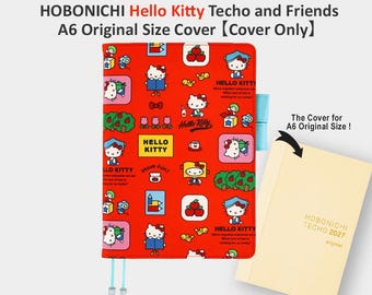 HOBONICHI Hello Kitty Techo and Friends A6 Original Size Cover