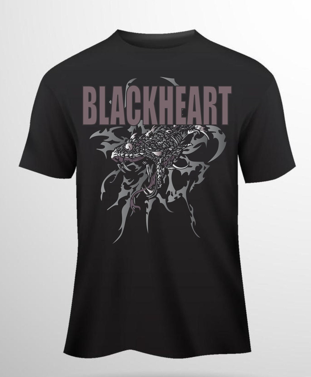 T-shirt Black Heart - Etsy