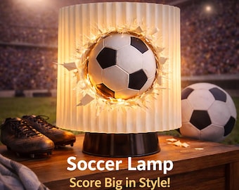 3D-printad fotbollsnattlampa – Dekor för sportfans